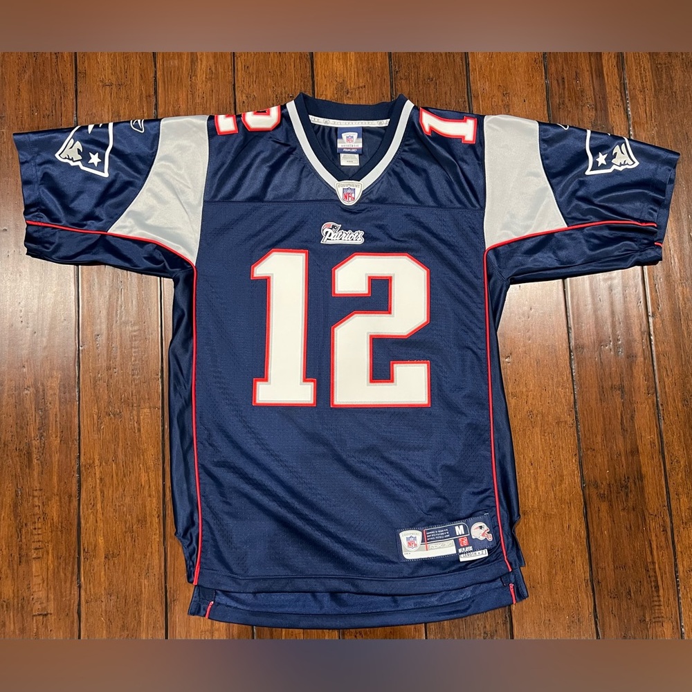 Tom Brady #12 New England Patriots Stitched Jersey Reebok Men’s Size Medium L+2